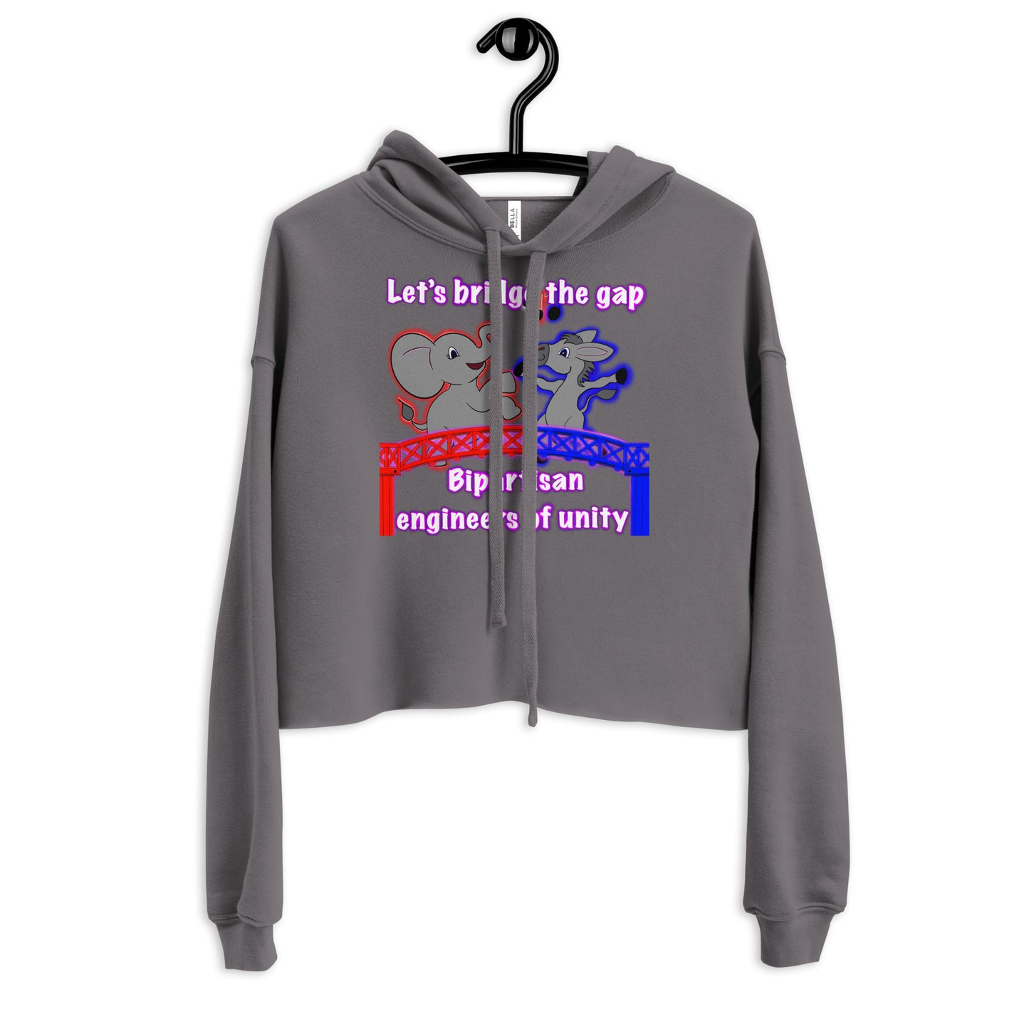 Bridge the gap Crop Hoodie
