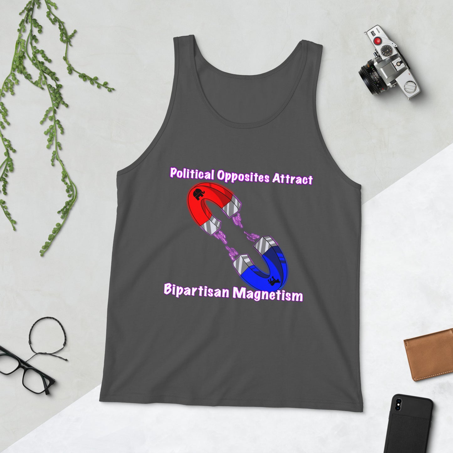 Bipartisan Magnetism Men's Tank Top