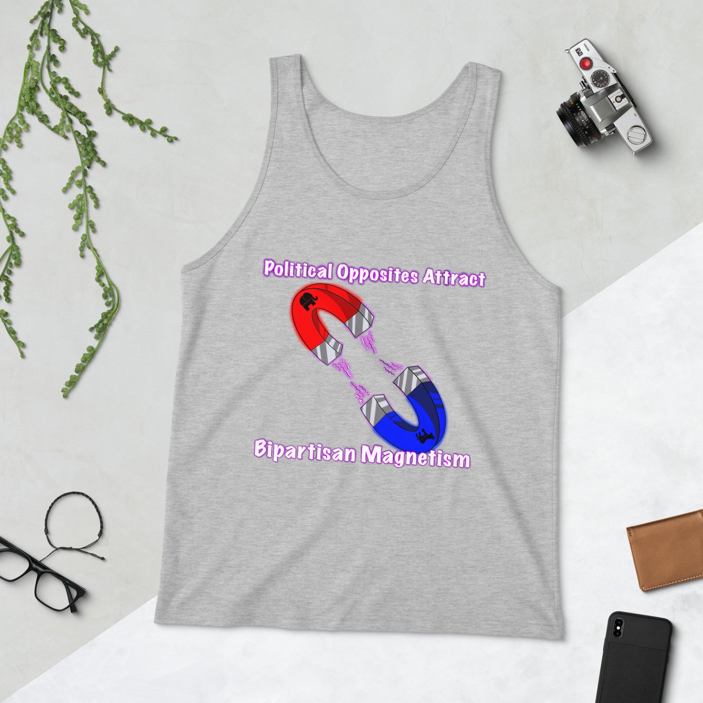 Bipartisan Magnetism Men's Tank Top