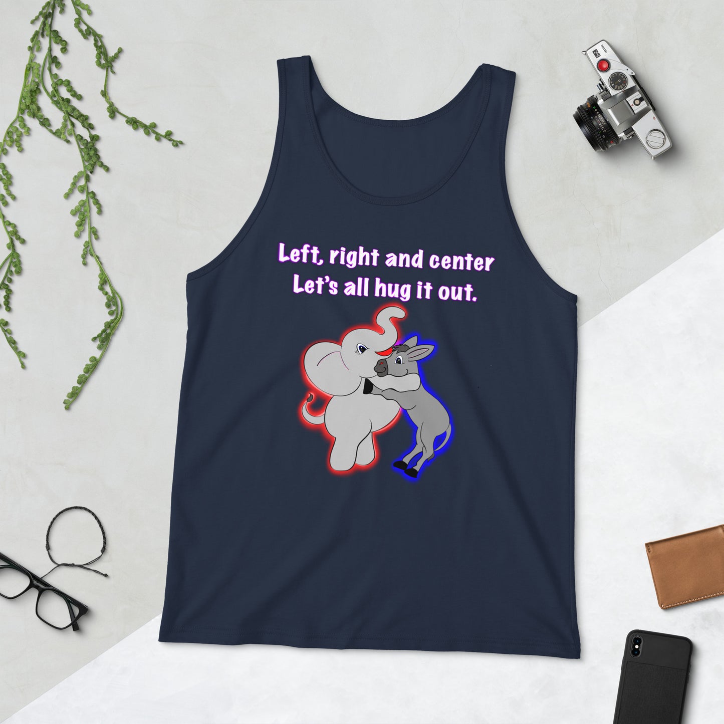 Let's hug it out Men's Tank Top