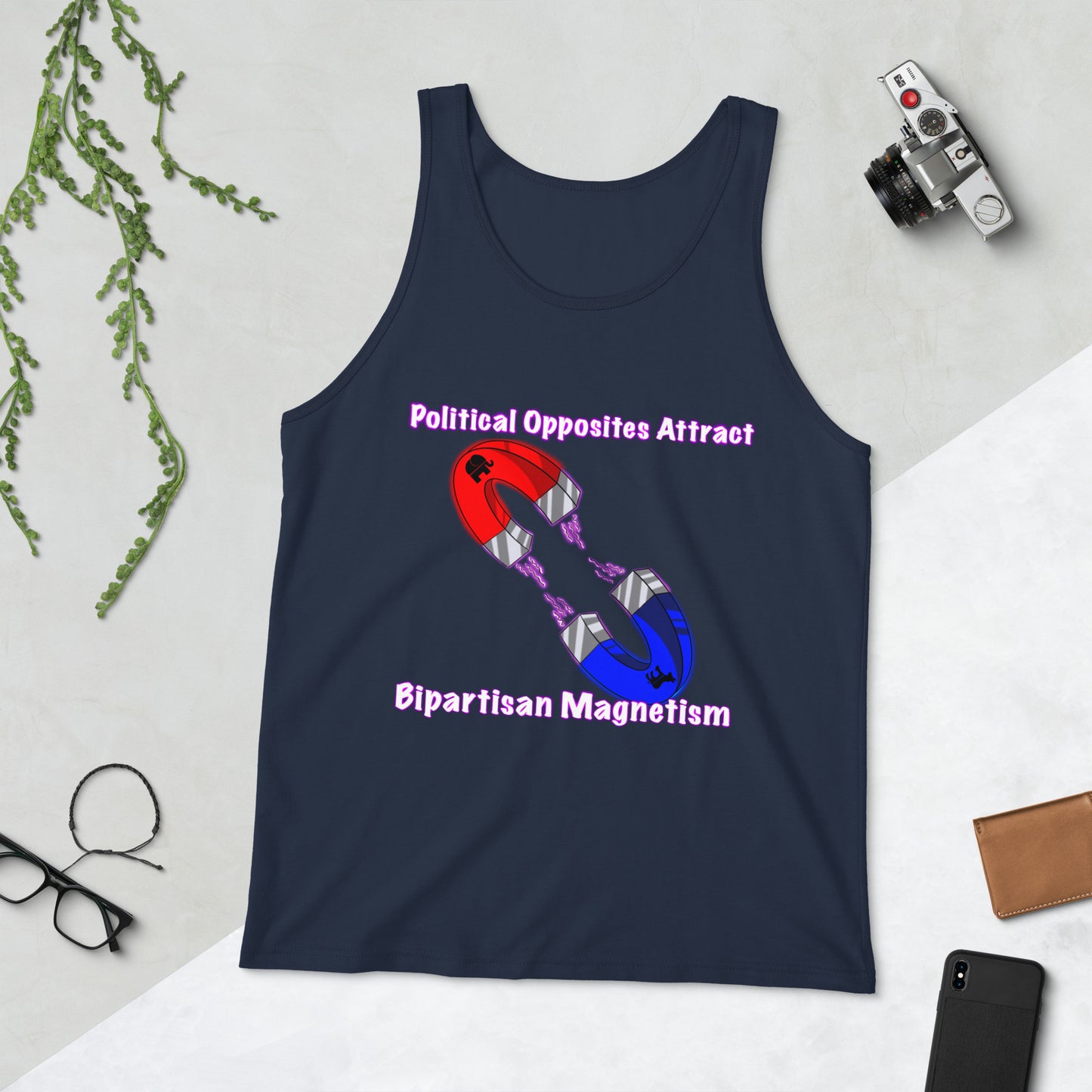 Bipartisan Magnetism Men's Tank Top