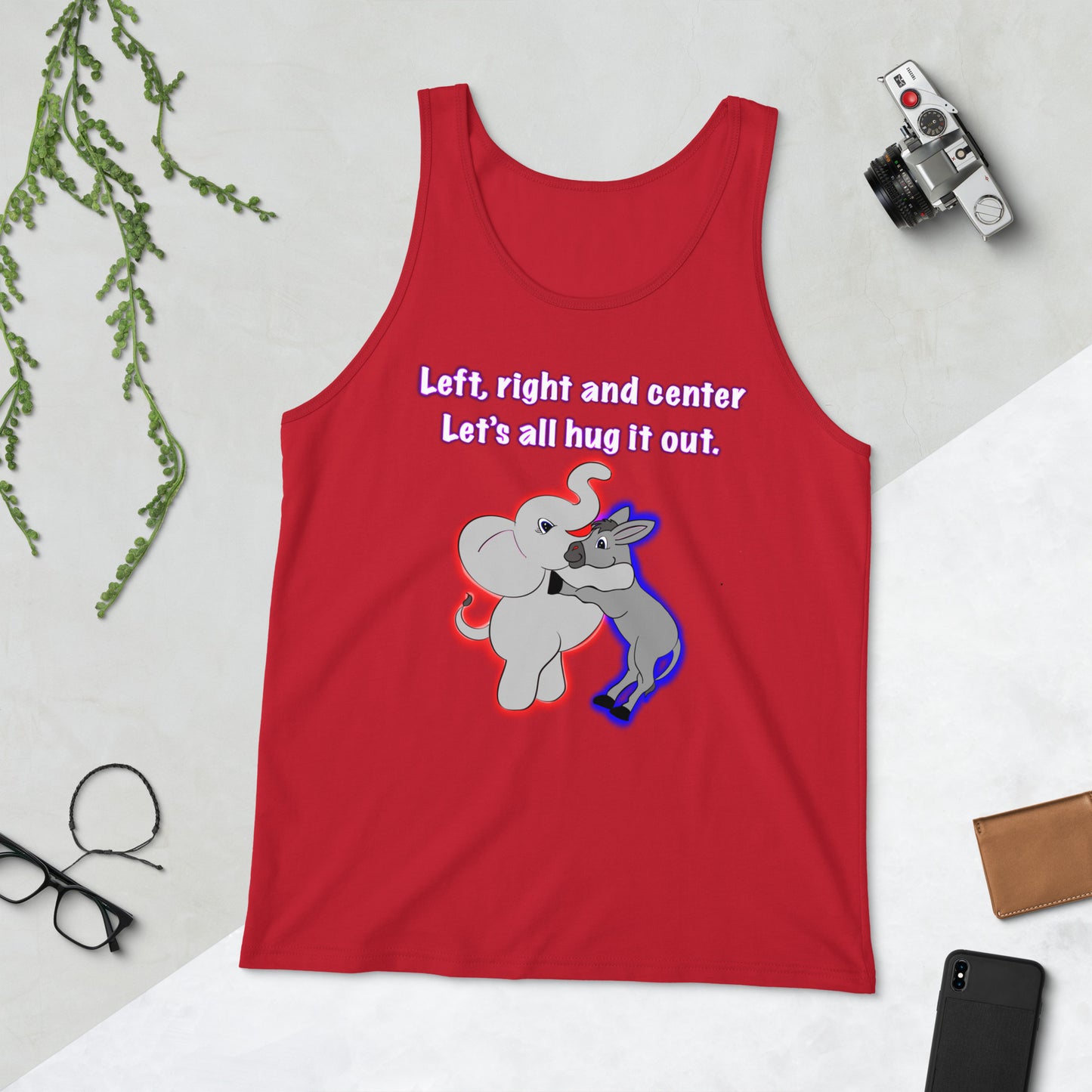 Let's hug it out Men's Tank Top