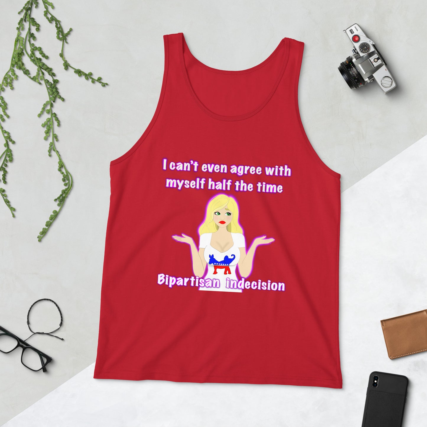 Bipartisan indecision Men's Tank Top