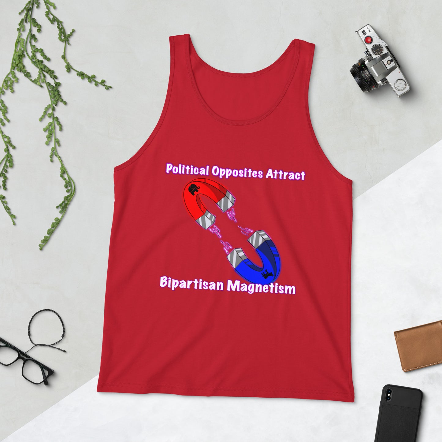 Bipartisan Magnetism Men's Tank Top