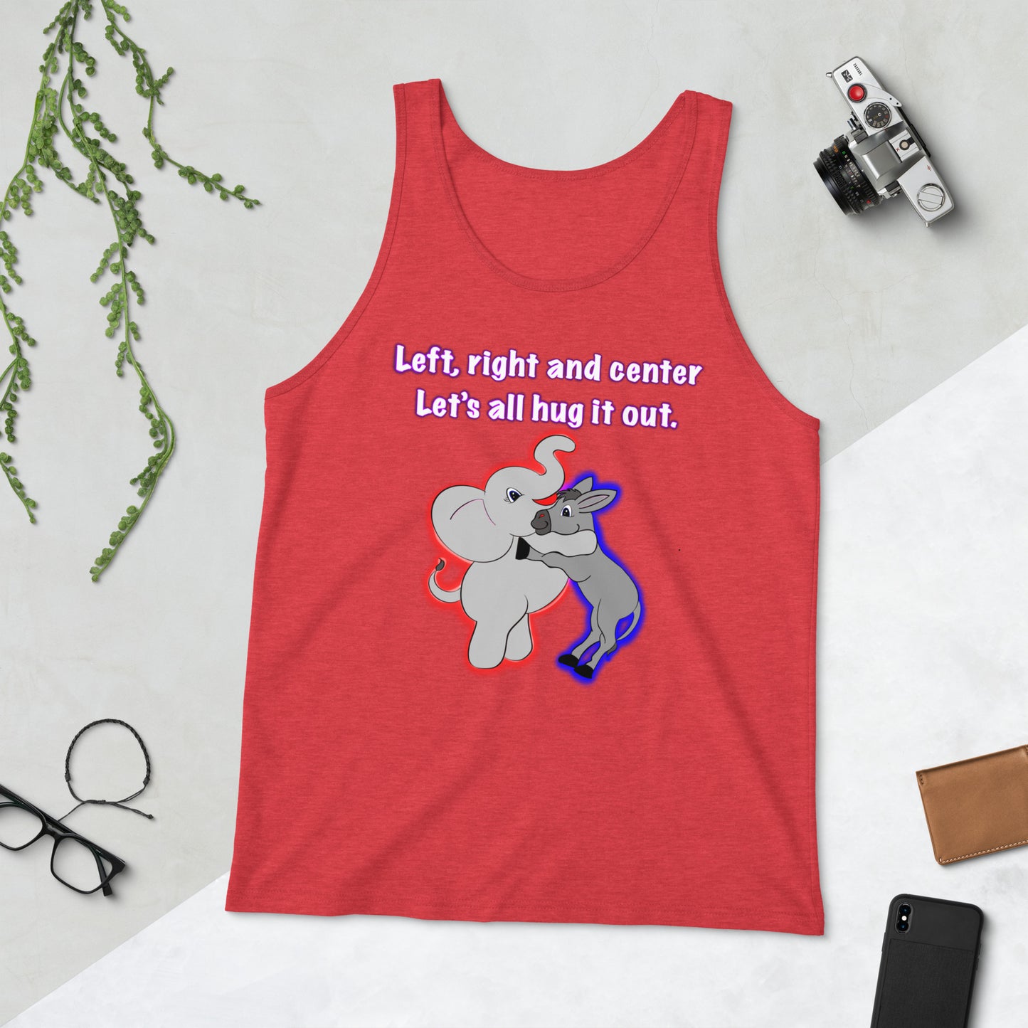 Let's hug it out Men's Tank Top