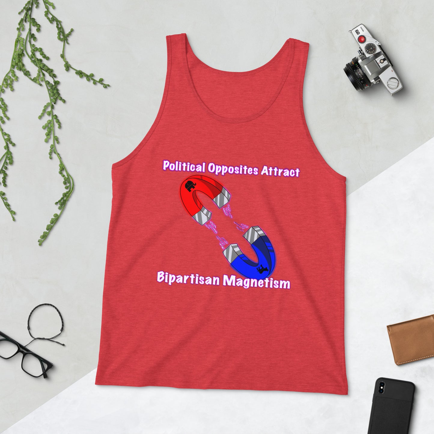 Bipartisan Magnetism Men's Tank Top
