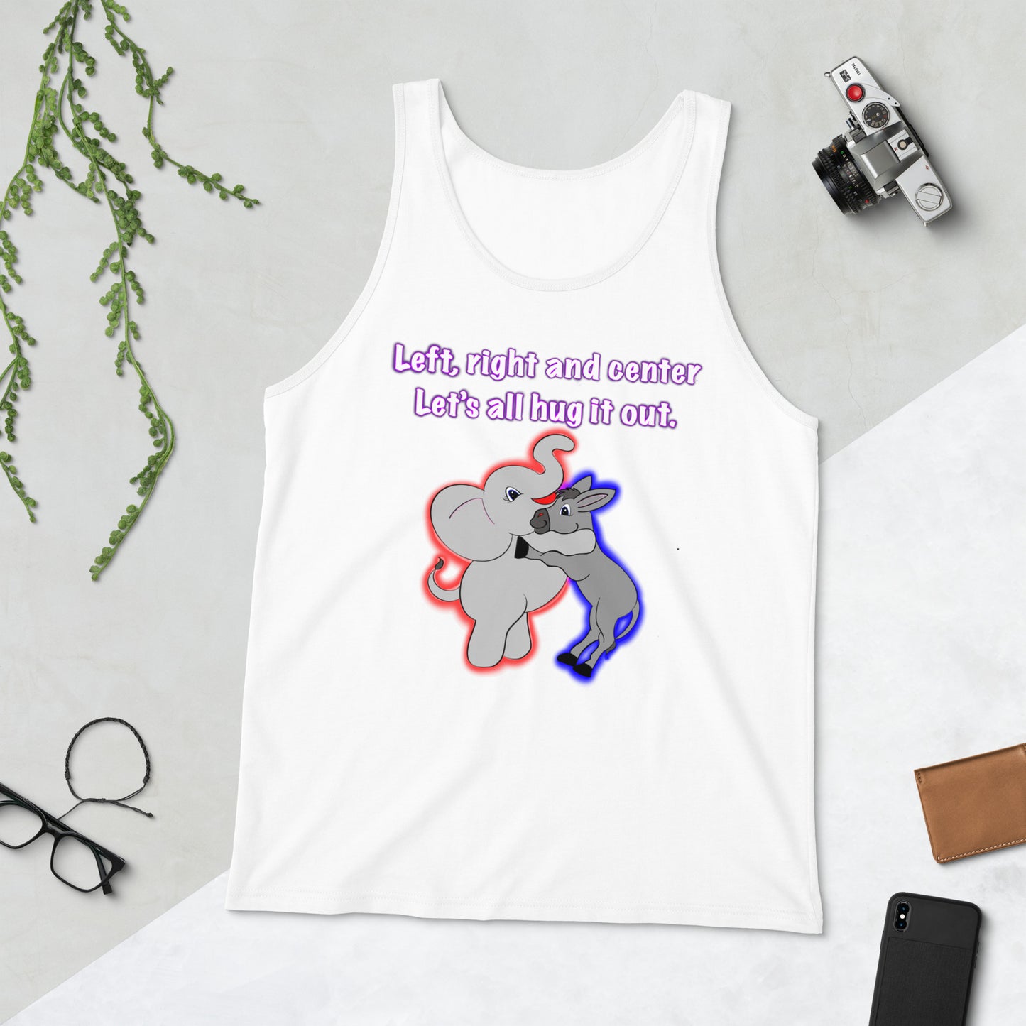 Let's hug it out Men's Tank Top