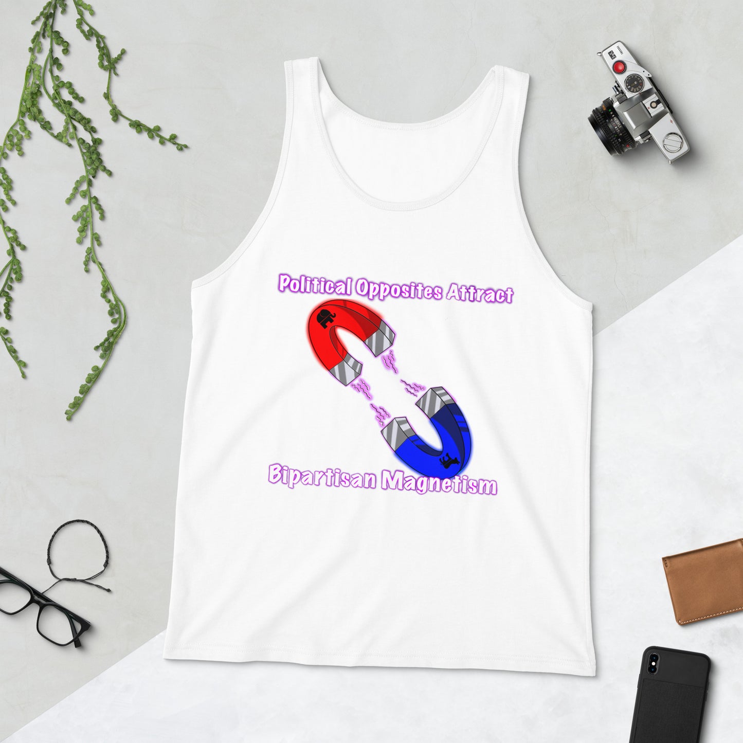 Bipartisan Magnetism Men's Tank Top