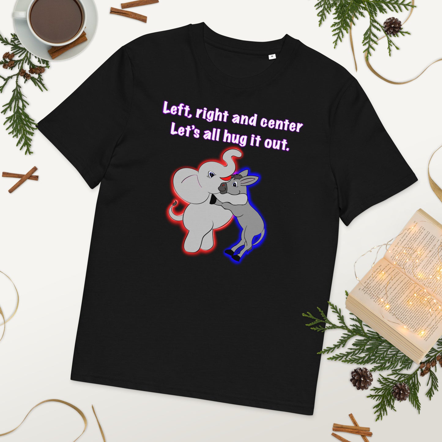 Let's hug it out Unisex organic cotton t-shirt