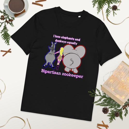 Bipartisan Zookeeper Unisex organic cotton t-shirt