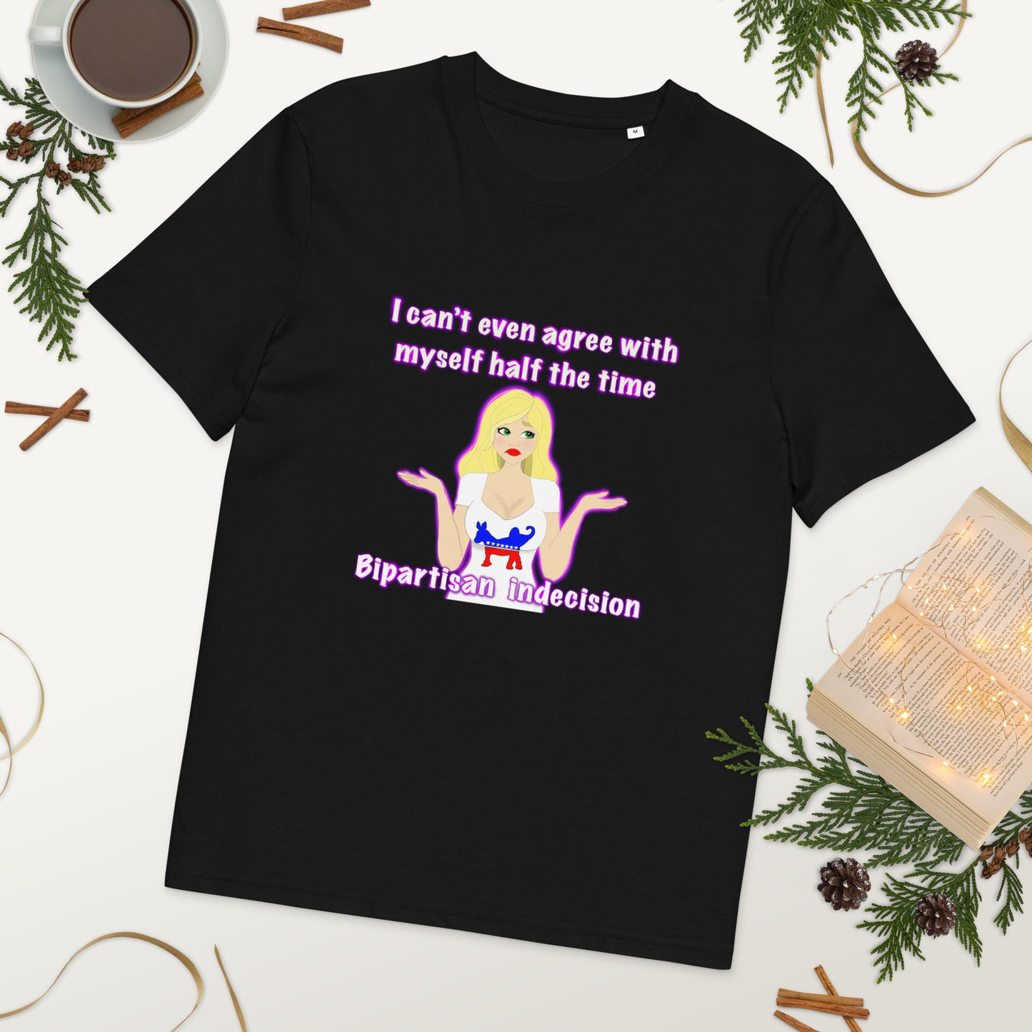 Bipartisan Indecision Unisex organic cotton t-shirt