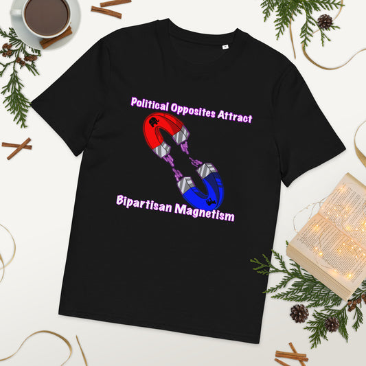 Bipartisan Magnetism Unisex organic cotton t-shirt