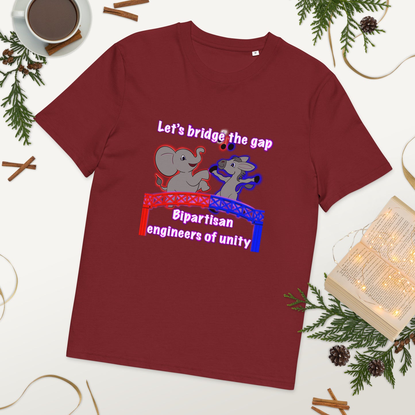 Bridge the gap Unisex organic cotton t-shirt