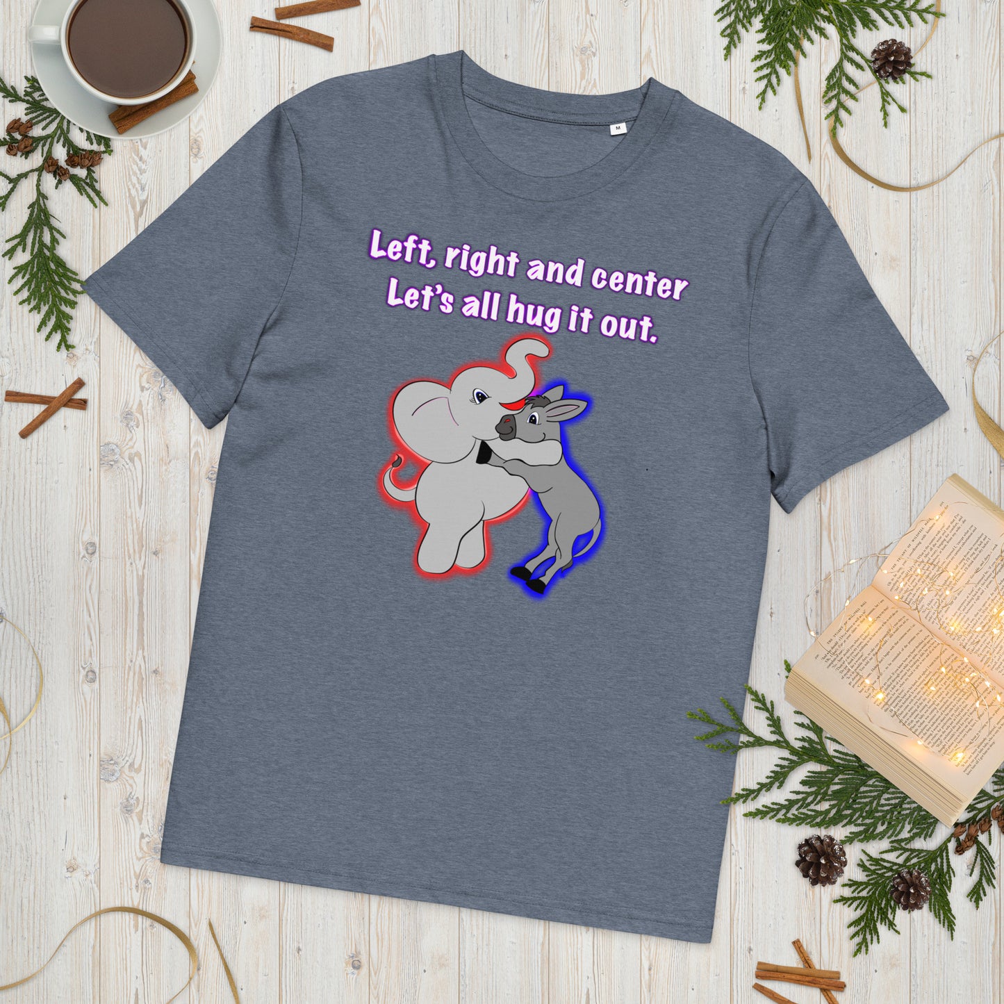 Let's hug it out Unisex organic cotton t-shirt