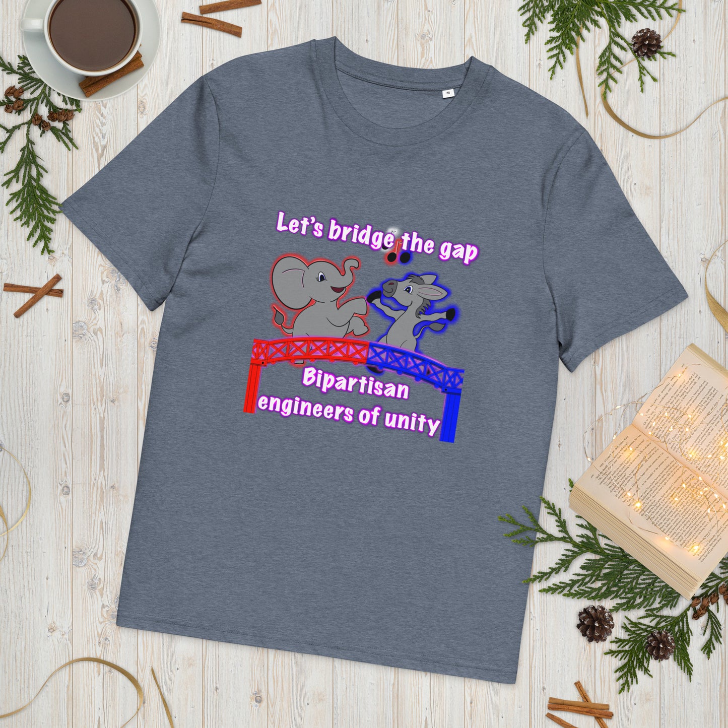 Bridge the gap Unisex organic cotton t-shirt