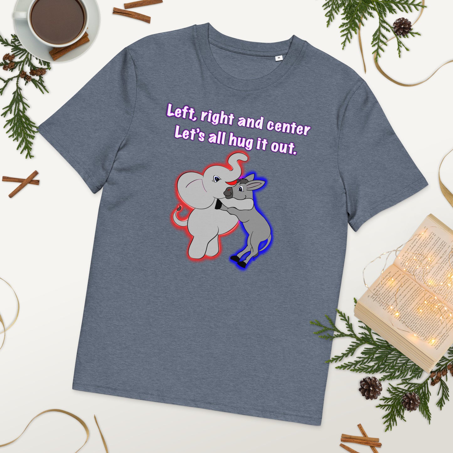 Let's hug it out Unisex organic cotton t-shirt