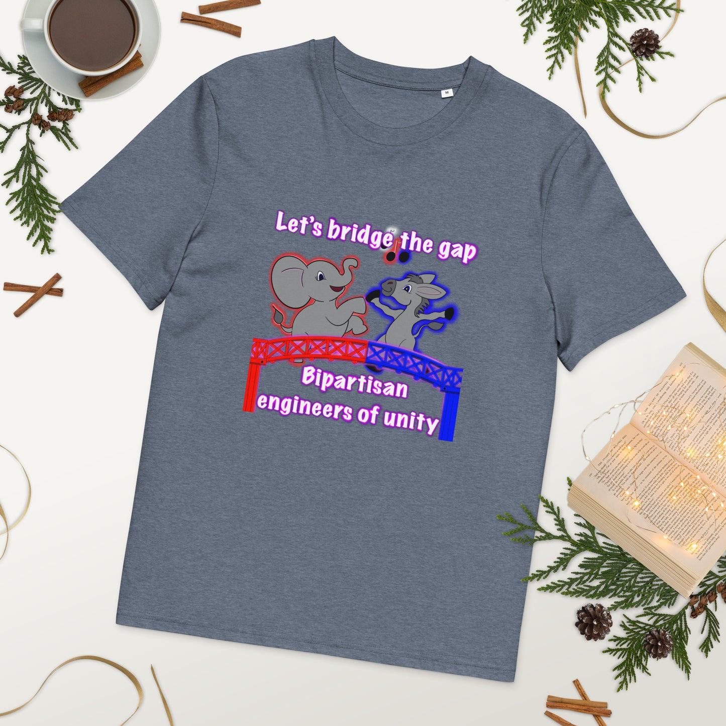 Bridge the gap Unisex organic cotton t-shirt