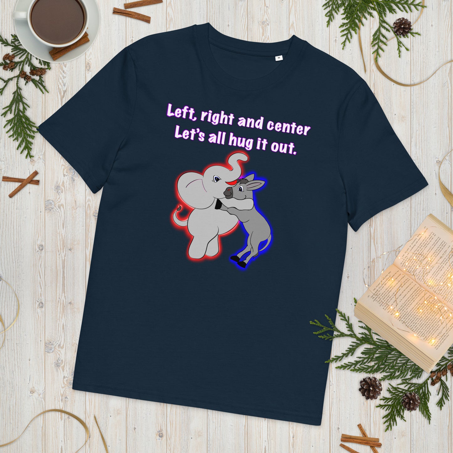 Let's hug it out Unisex organic cotton t-shirt