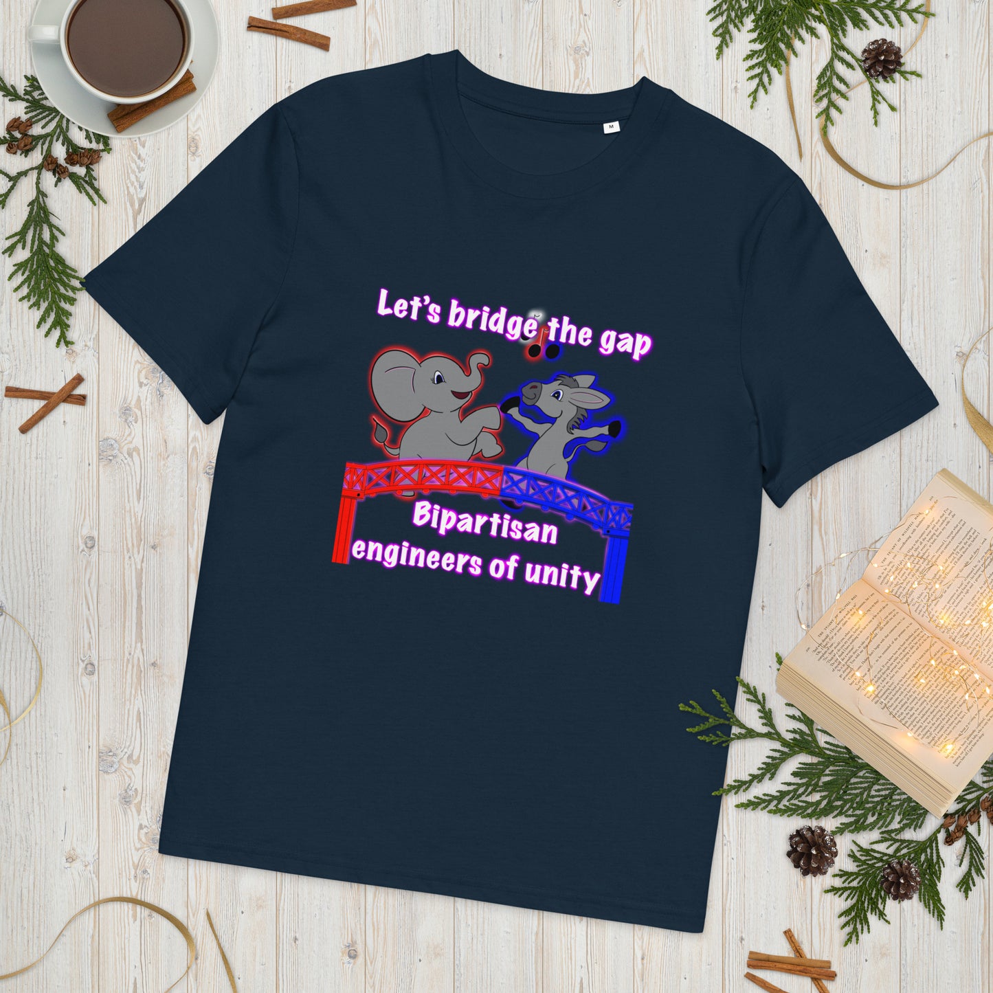 Bridge the gap Unisex organic cotton t-shirt