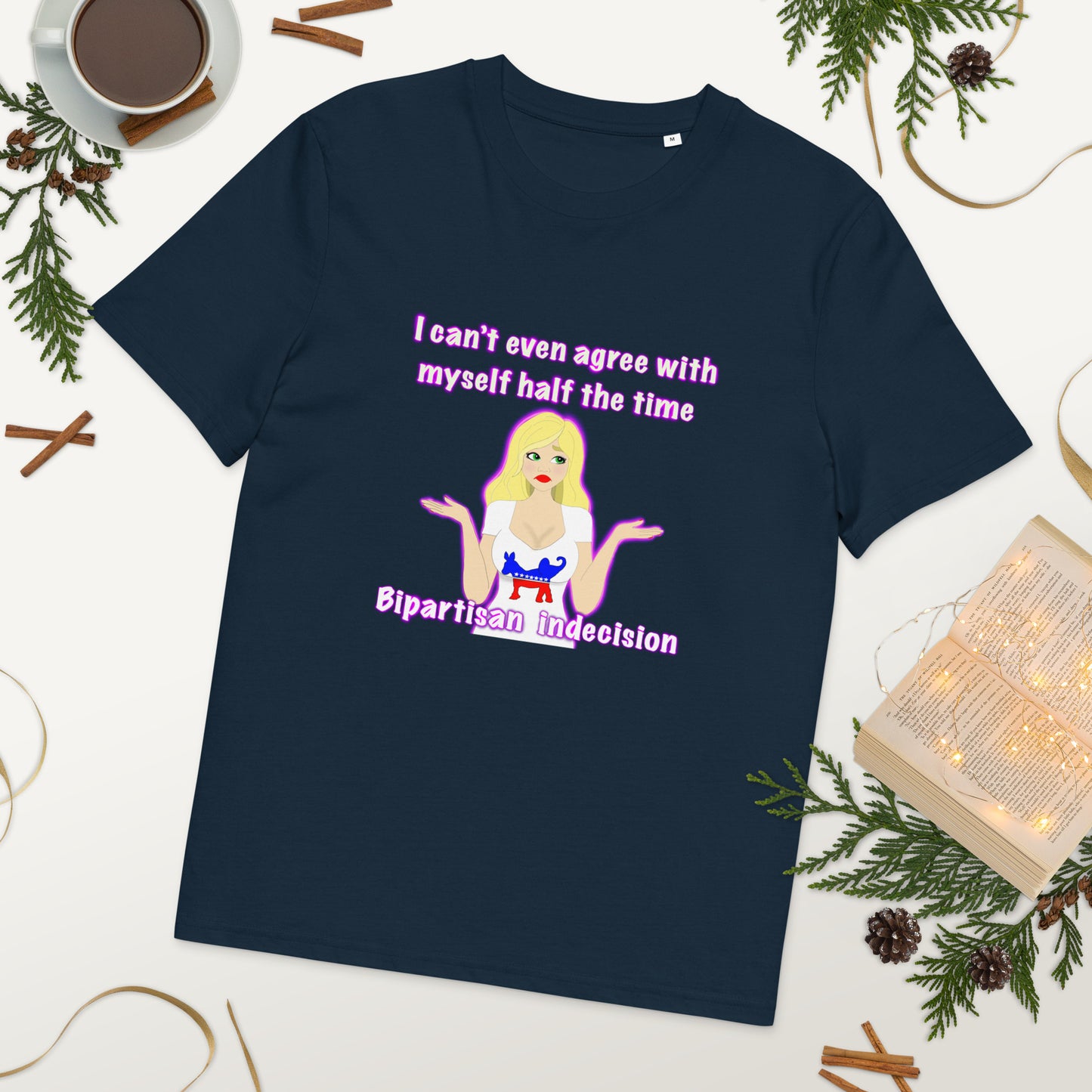 Bipartisan Indecision Unisex organic cotton t-shirt