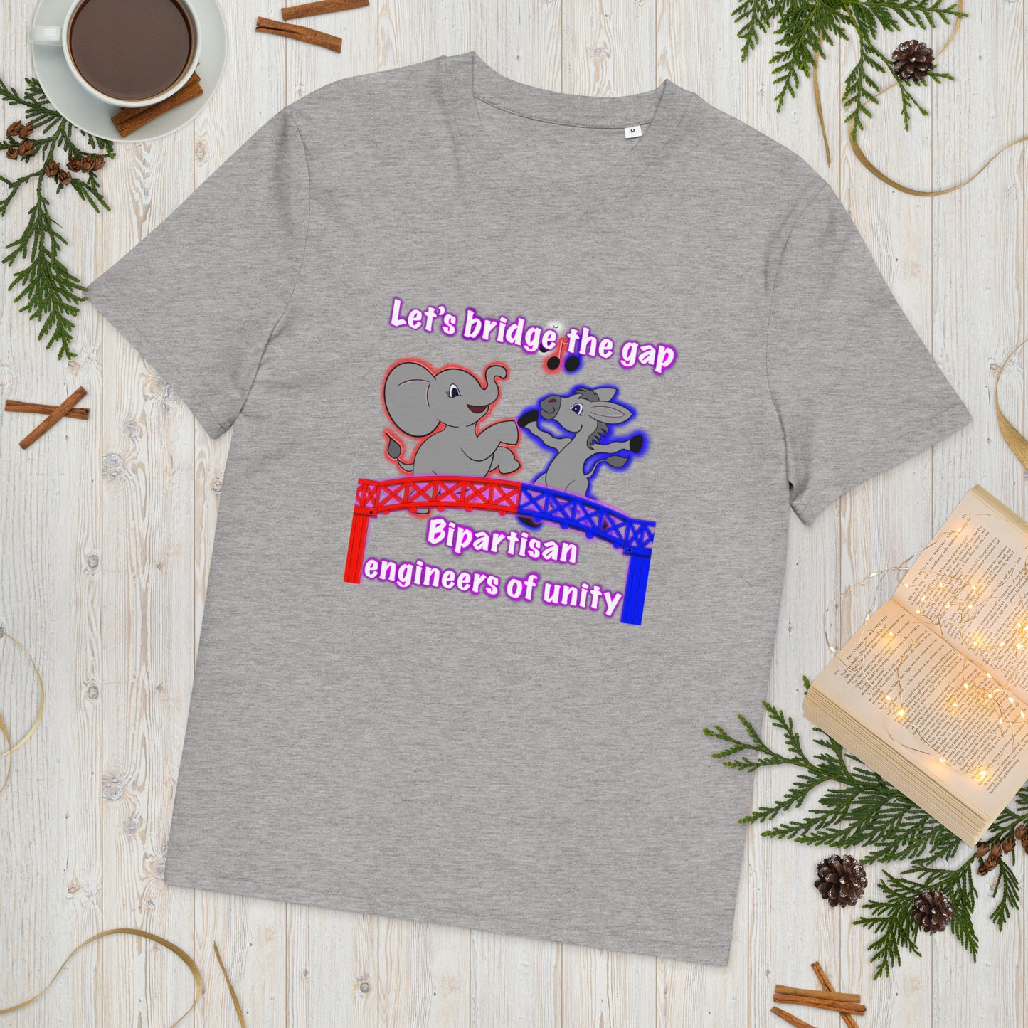 Bridge the gap Unisex organic cotton t-shirt