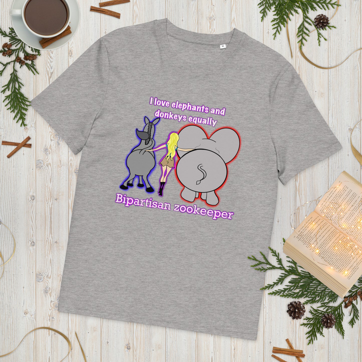 Bipartisan Zookeeper Unisex organic cotton t-shirt