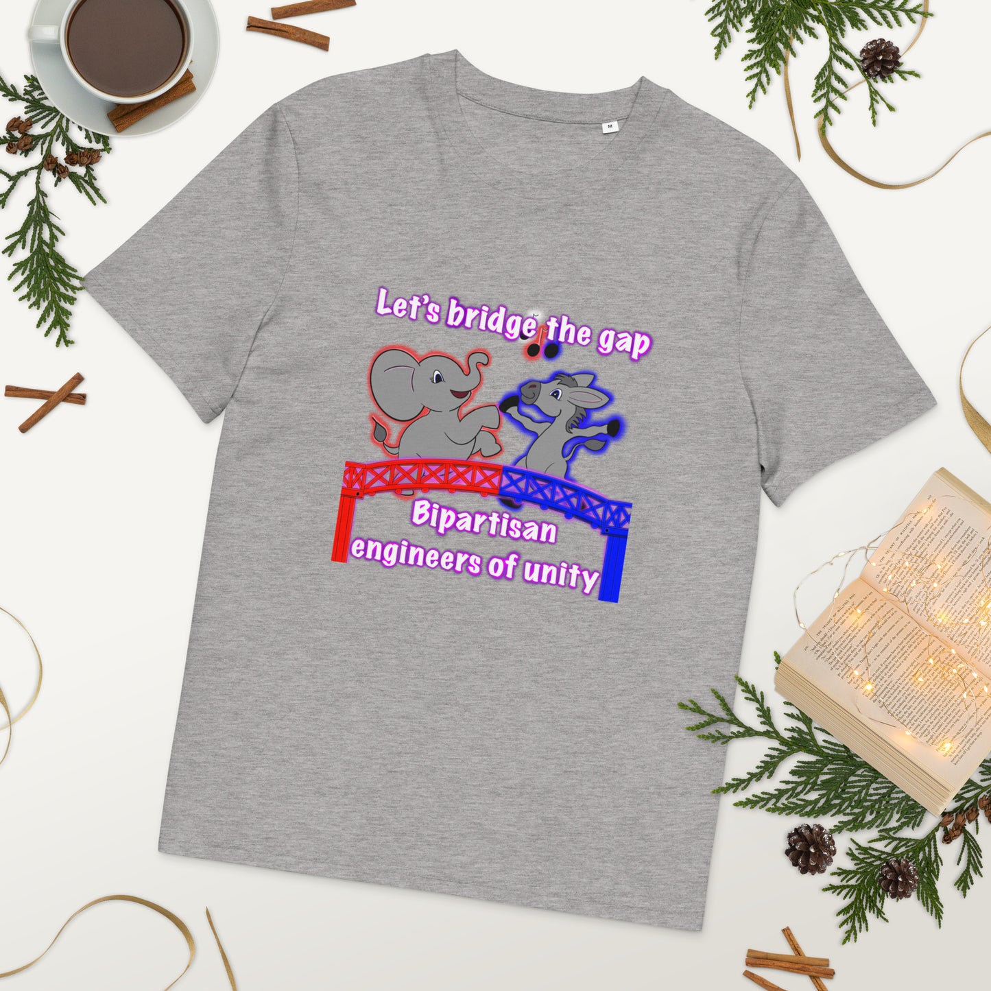 Bridge the gap Unisex organic cotton t-shirt