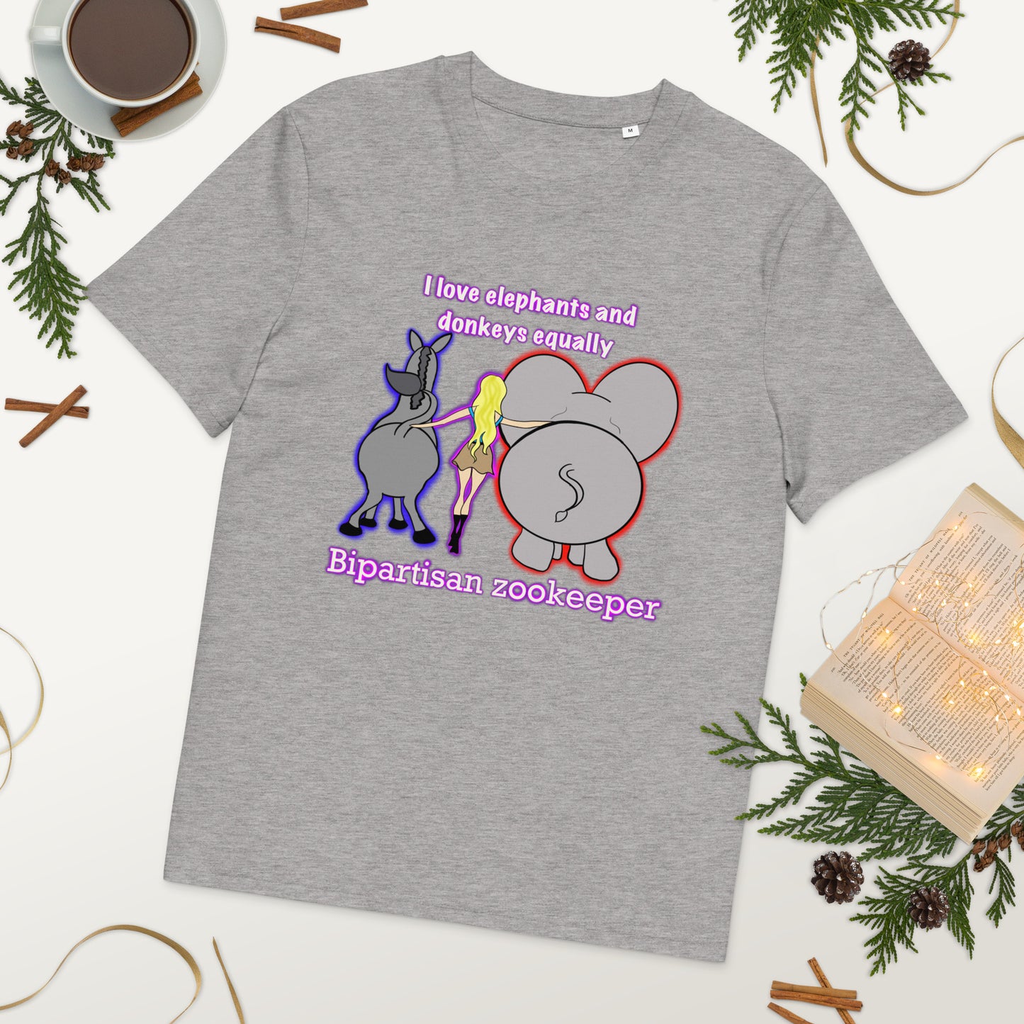 Bipartisan Zookeeper Unisex organic cotton t-shirt