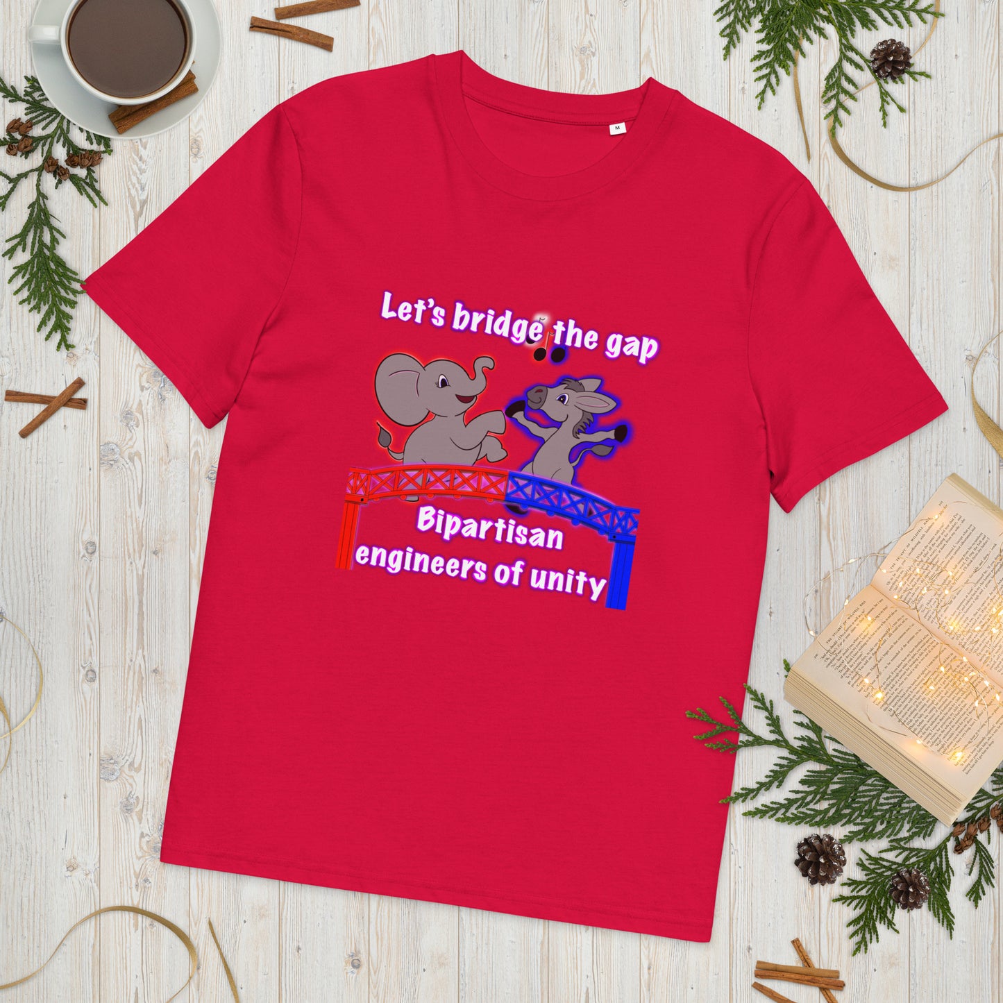 Bridge the gap Unisex organic cotton t-shirt