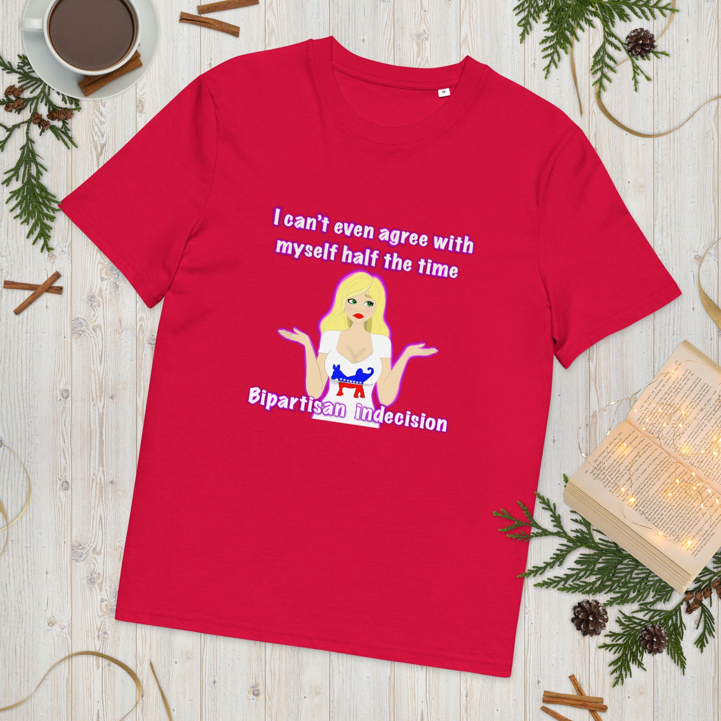 Bipartisan Indecision Unisex organic cotton t-shirt