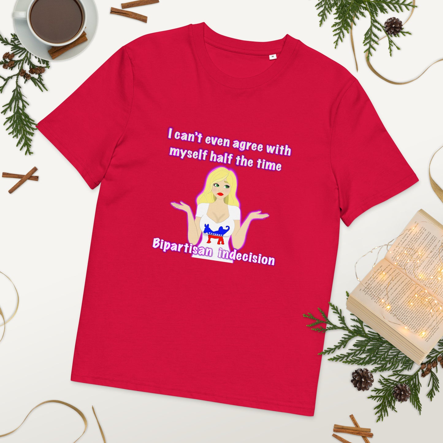 Bipartisan Indecision Unisex organic cotton t-shirt