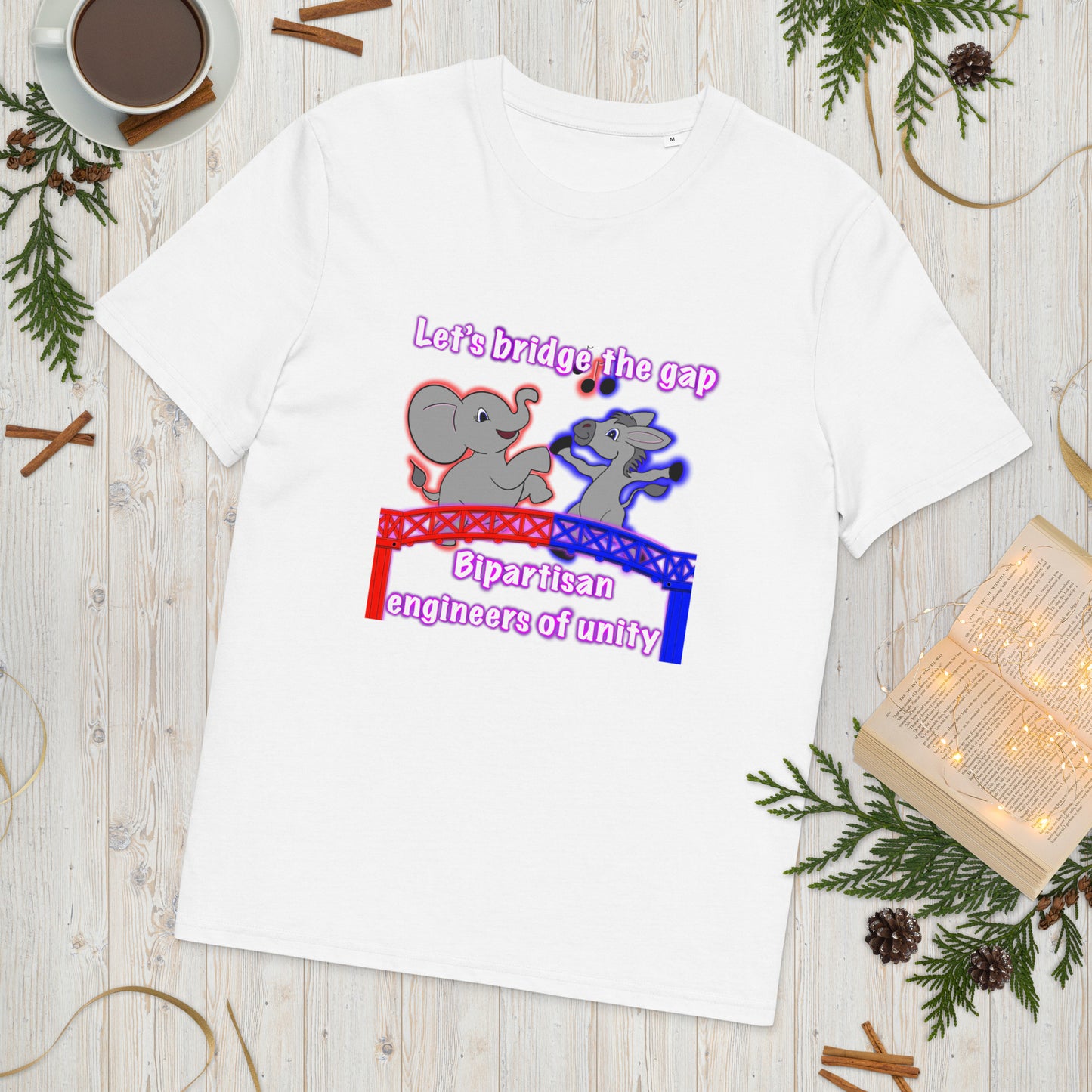 Bridge the gap Unisex organic cotton t-shirt