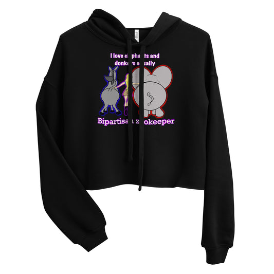 Bipartisan Zookeeper Crop Hoodie