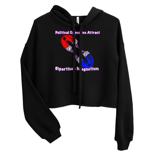 Bipartisan Magnetism Crop Hoodie