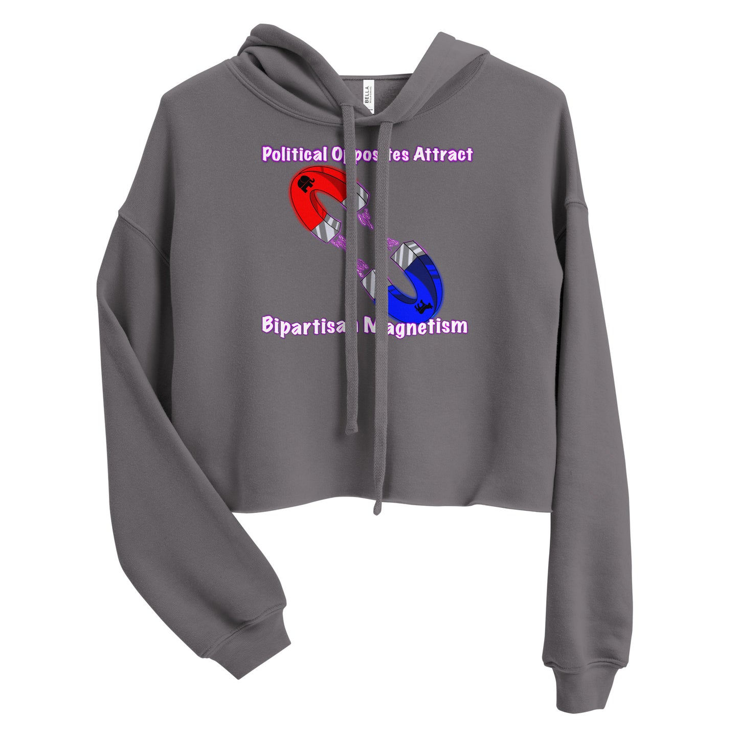 Bipartisan Magnetism Crop Hoodie