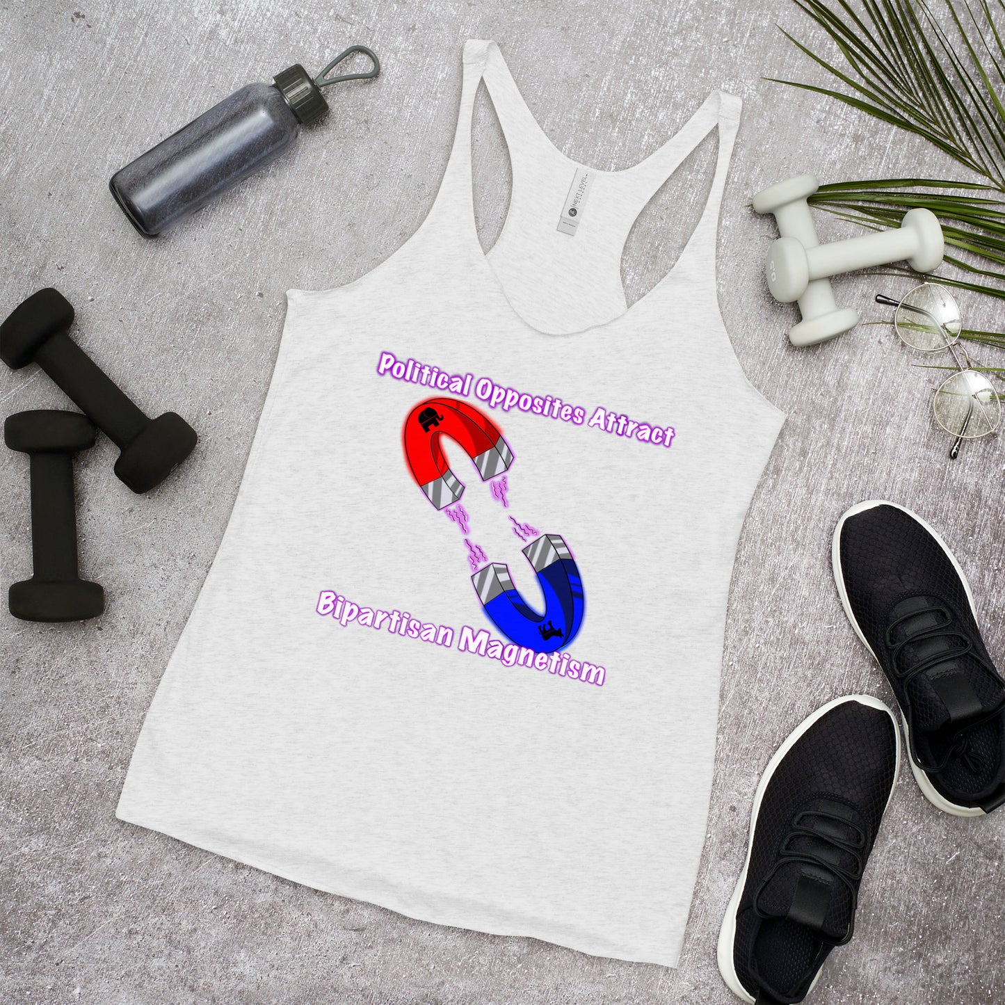Bipartisan Magnetism Women's Racerback Tank