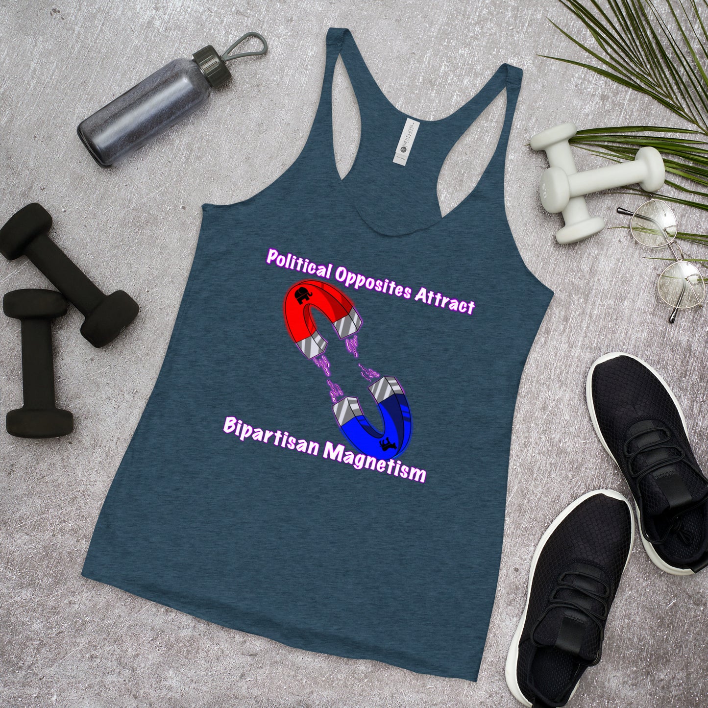 Bipartisan Magnetism Women's Racerback Tank