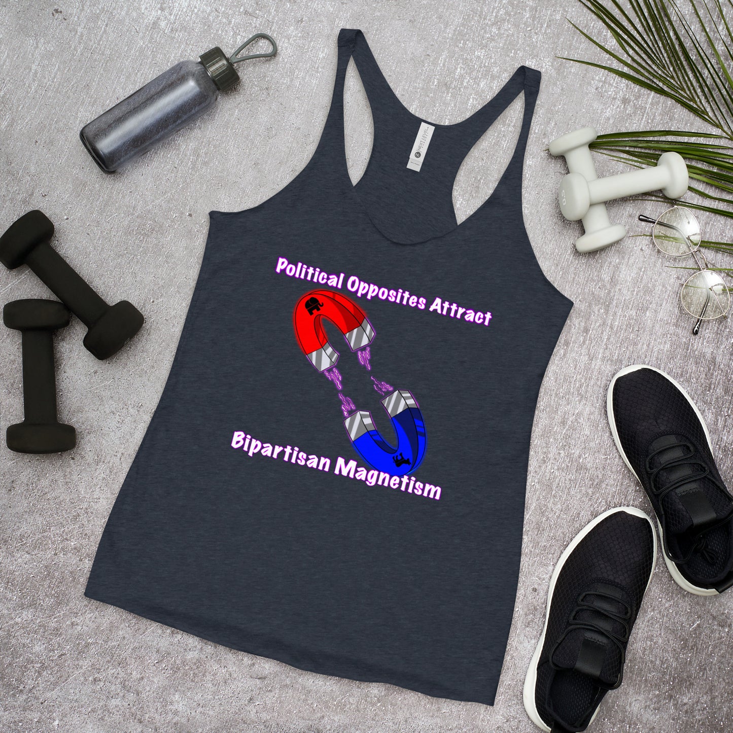 Bipartisan Magnetism Women's Racerback Tank