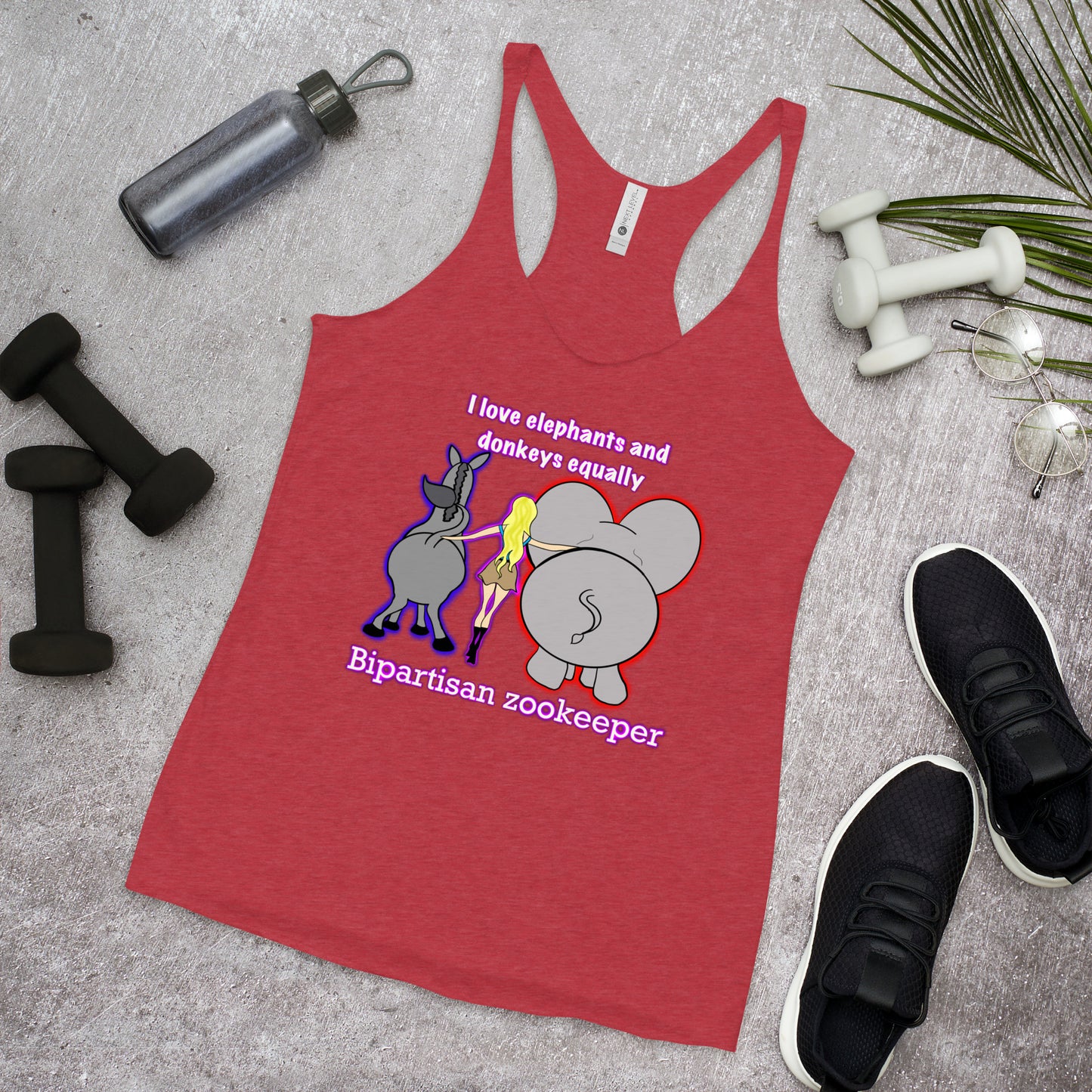 Bipartisan Zookeeper Women's Racerback Tank