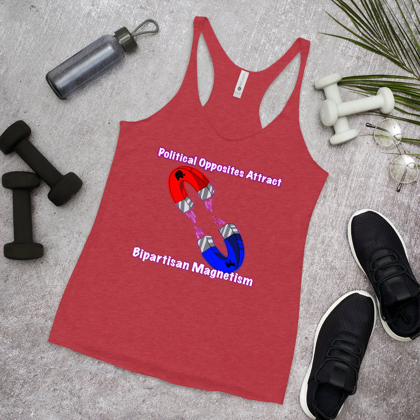 Bipartisan Magnetism Women's Racerback Tank