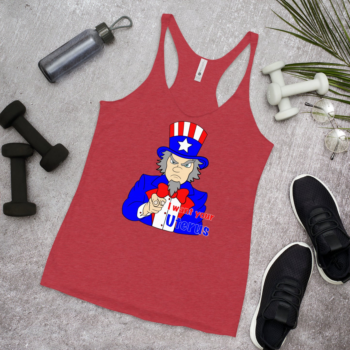 Honest Uncle Sam Women's Racerback Tank