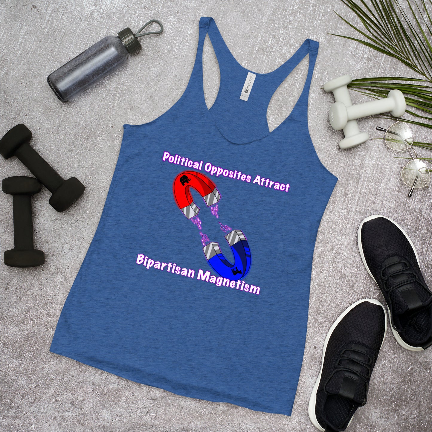Bipartisan Magnetism Women's Racerback Tank