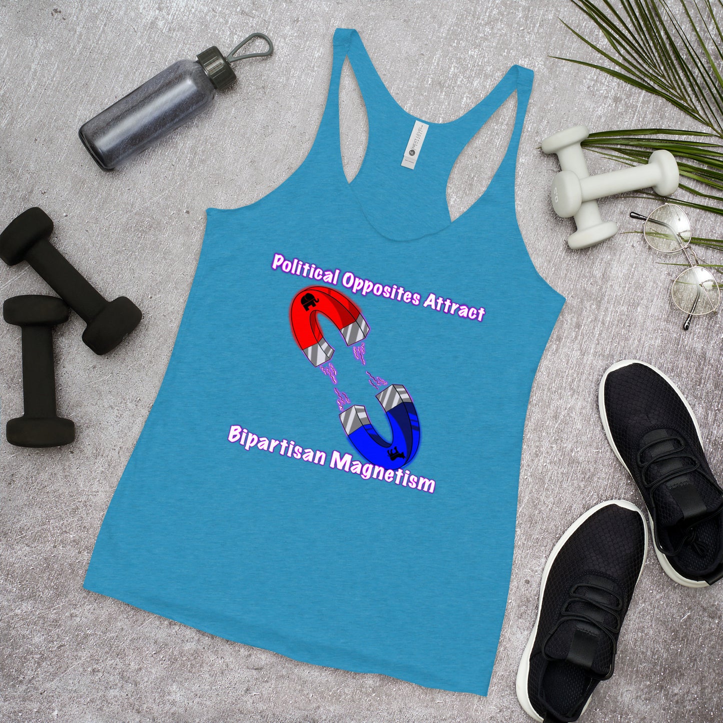 Bipartisan Magnetism Women's Racerback Tank
